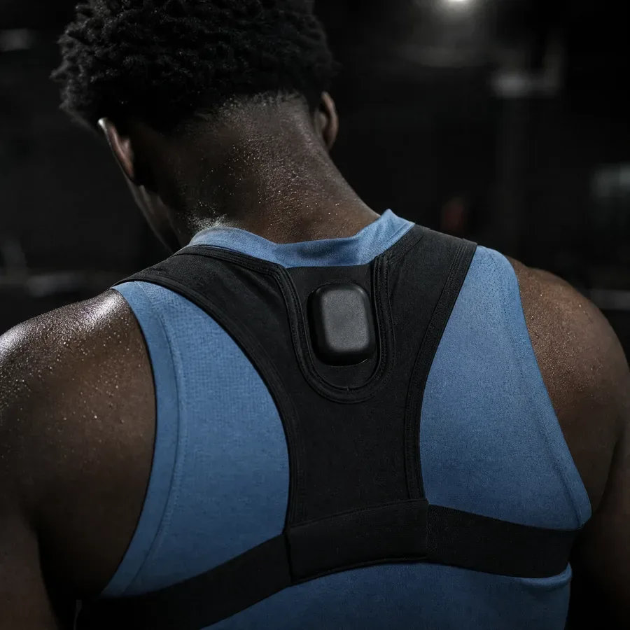 Catapult Vector vest with the tracking pod on an athlete's back
